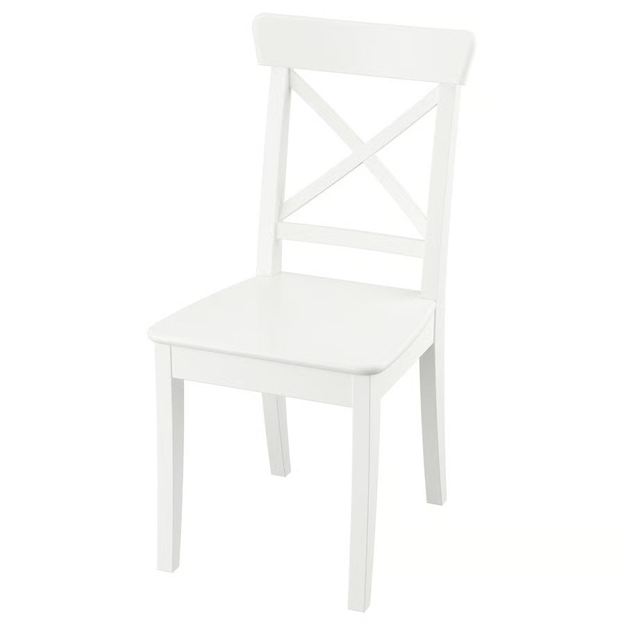 Ikea witte Rosentorp eetkamerstoel, Huis en Inrichting, Stoelen, Ophalen, Zo goed als nieuw, Wit