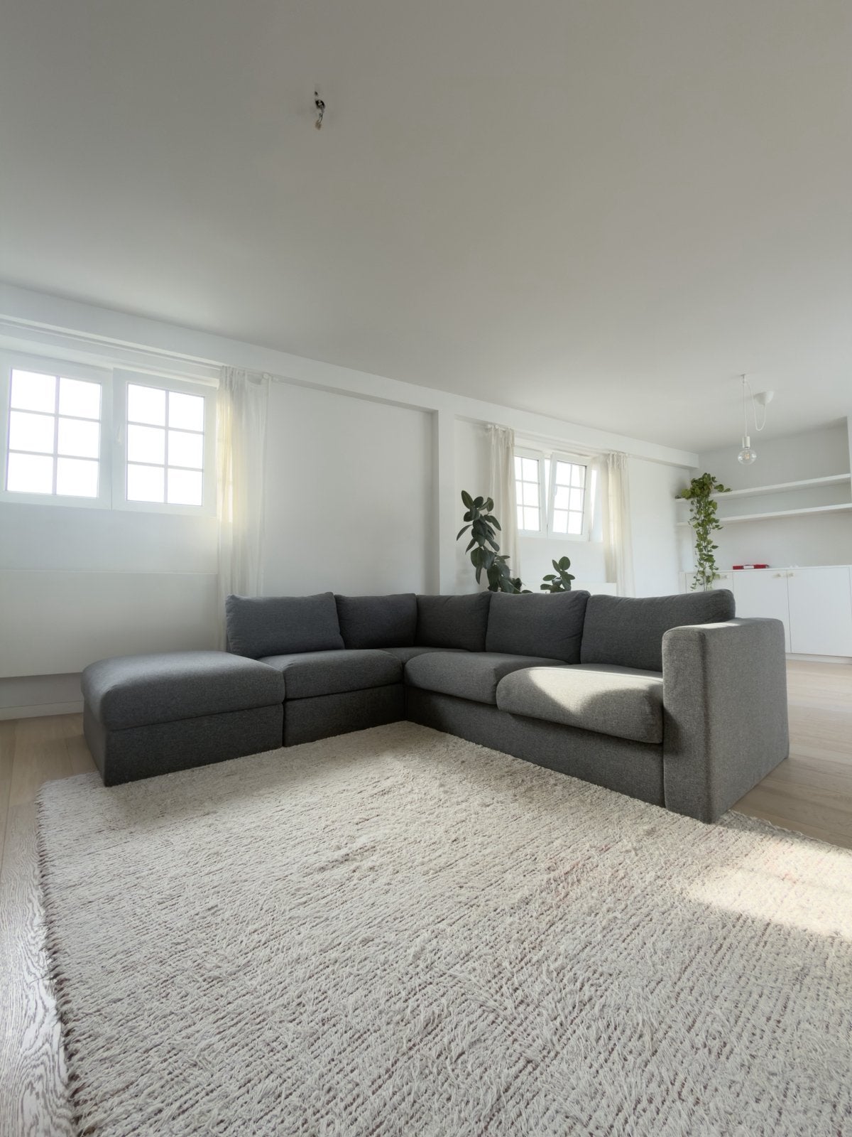 Canapé IKEA VIMLE 4 places gris, avec repose-pieds, Maison & Meubles, Enlèvement, Comme neuf