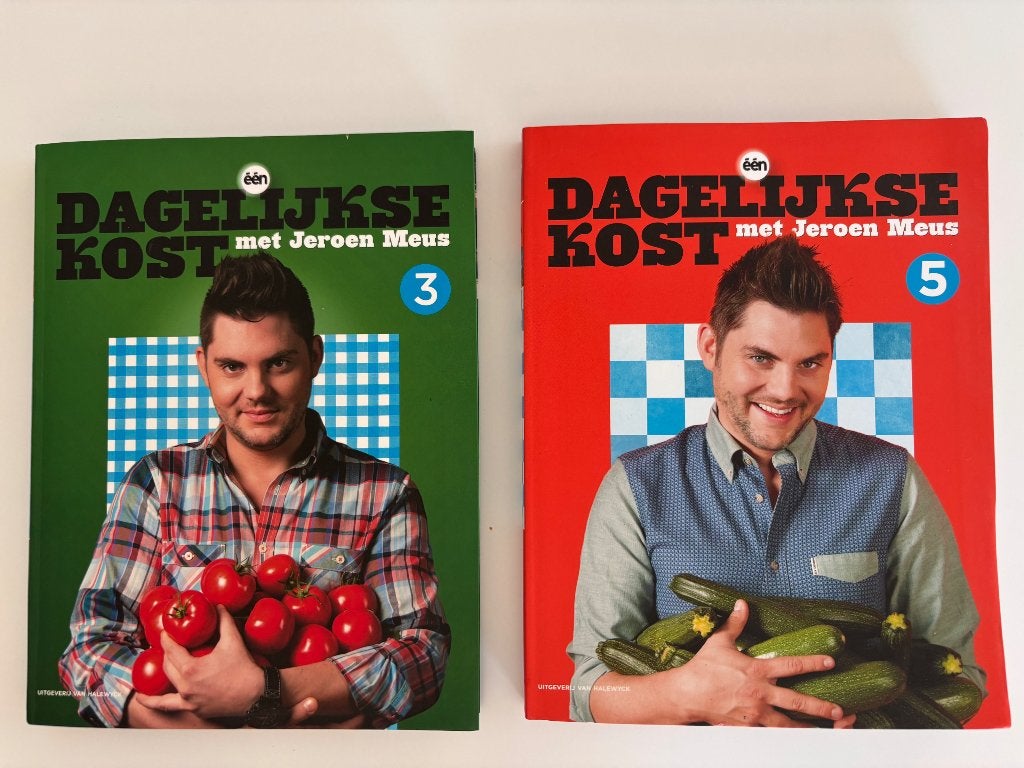 Jeroen Meus 2 kookboeken Dagelijkse kost 3 + 5, Boeken, Ophalen of Verzenden