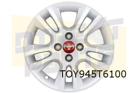 Toyota Aygo velg Aluminium 15'' dubbele 5-spaaks wit Origine, Auto-onderdelen, Banden en Velgen, 15 inch, -, Verzenden, -