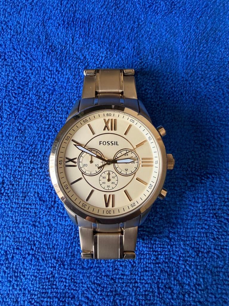 Fossil Goude Horloge, Bijoux, Sacs & Beauté, Montres | Hommes, Montre-bracelet, Autres marques, Enlèvement ou Envoi, Comme neuf