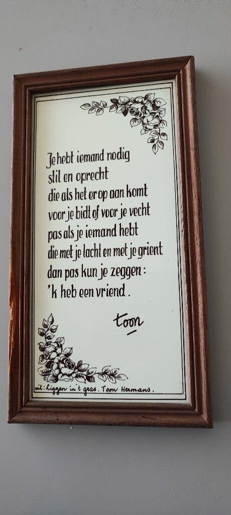 **Toon Hermans kadertje        *    gratis als 2de artikel, Enlèvement