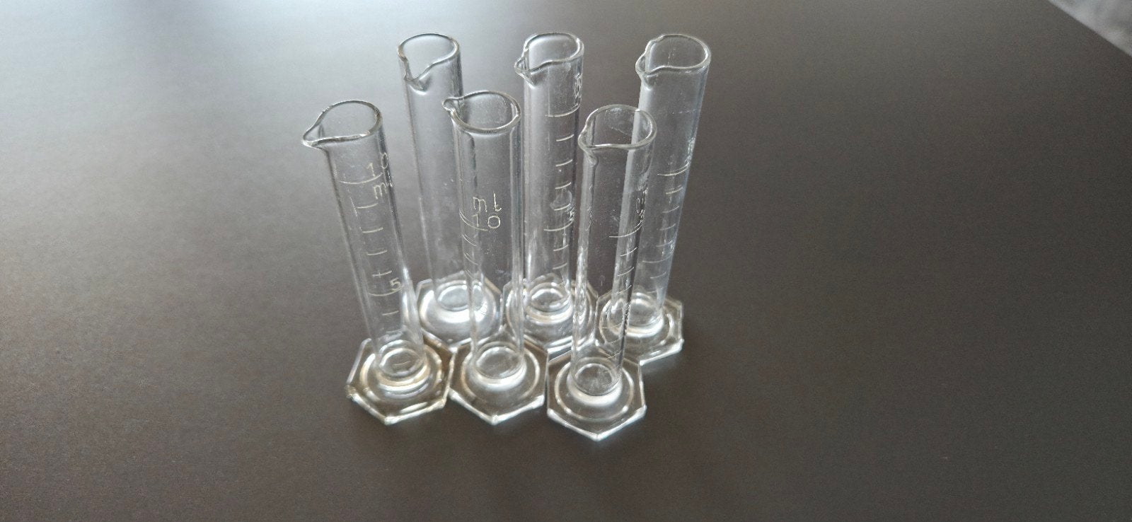 Glazen maatcilinders 10mL, Ophalen of Verzenden, Gebruikt