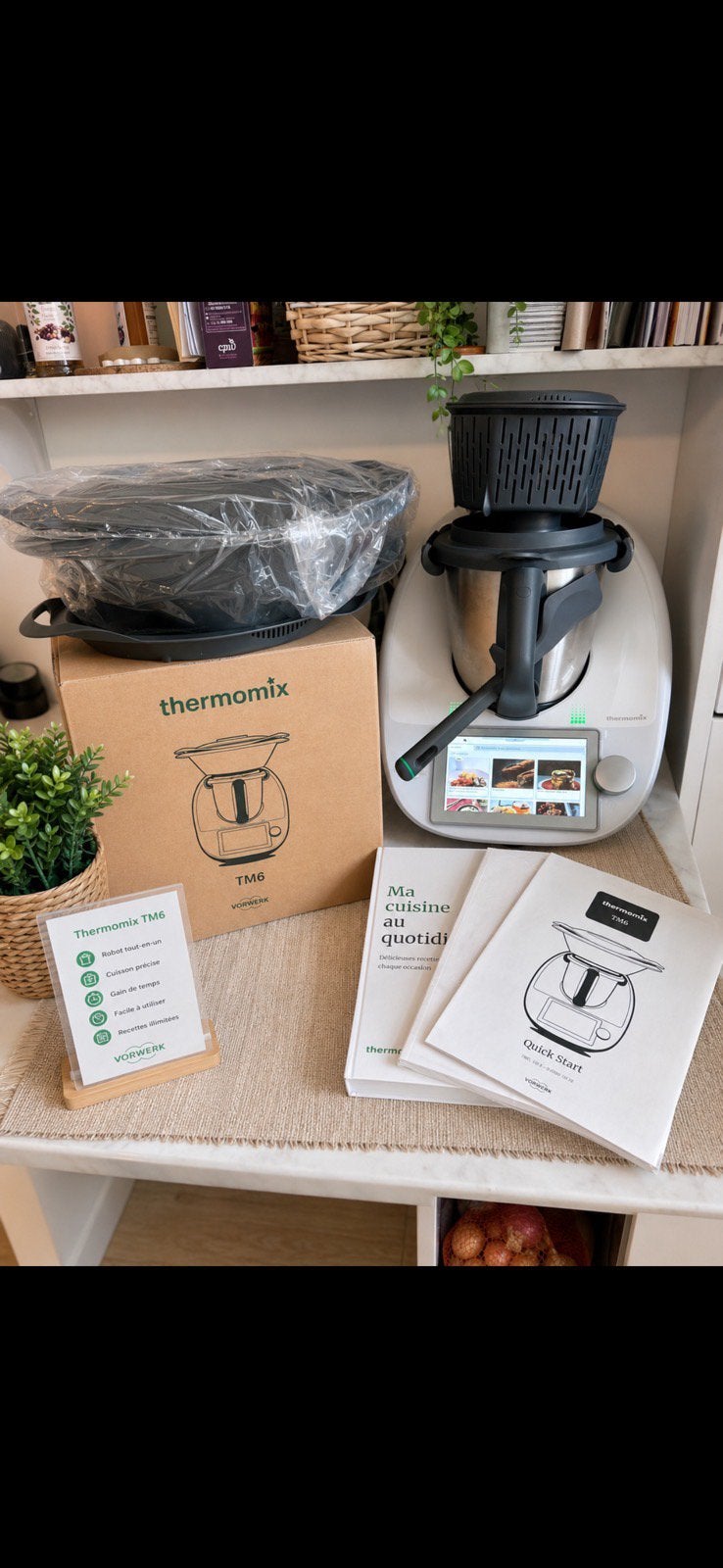 TM6 Thermomix avec deuxième bol neuf, Enlèvement ou Envoi, Comme neuf