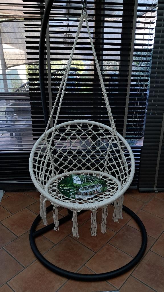 Chaise suspendue neuve avec support, Enlèvement, Neuf