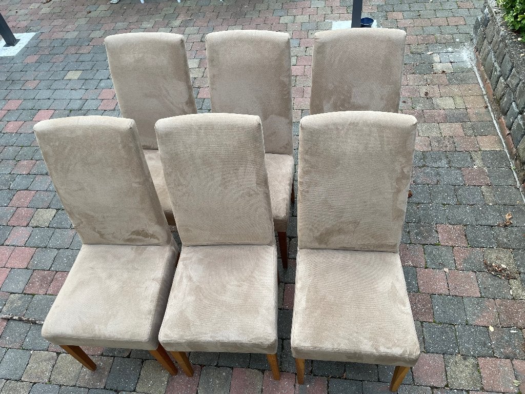 Mobitec gestoffeerde eetkamerstoelen, Maison & Meubles, Autres couleurs, Klassiek, Comme neuf, Enlèvement