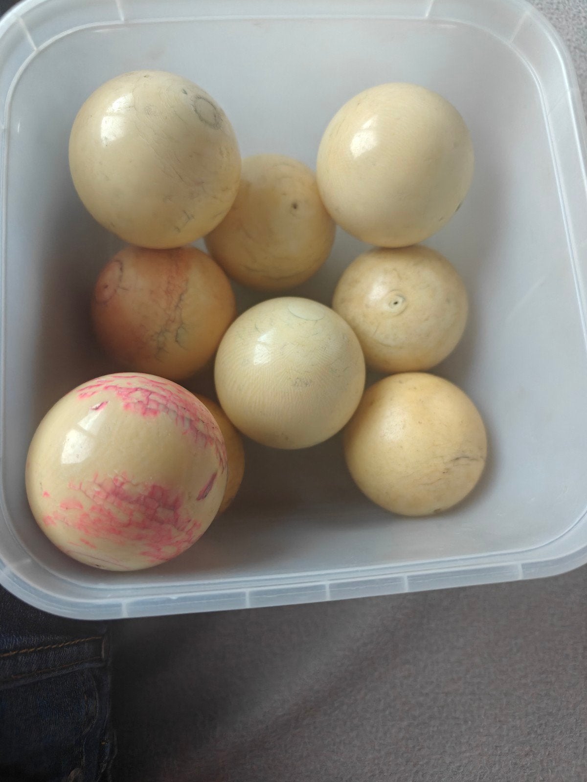 biljartballen, Sport en Fitness, Biljarten en Poolen, Ophalen, Gebruikt