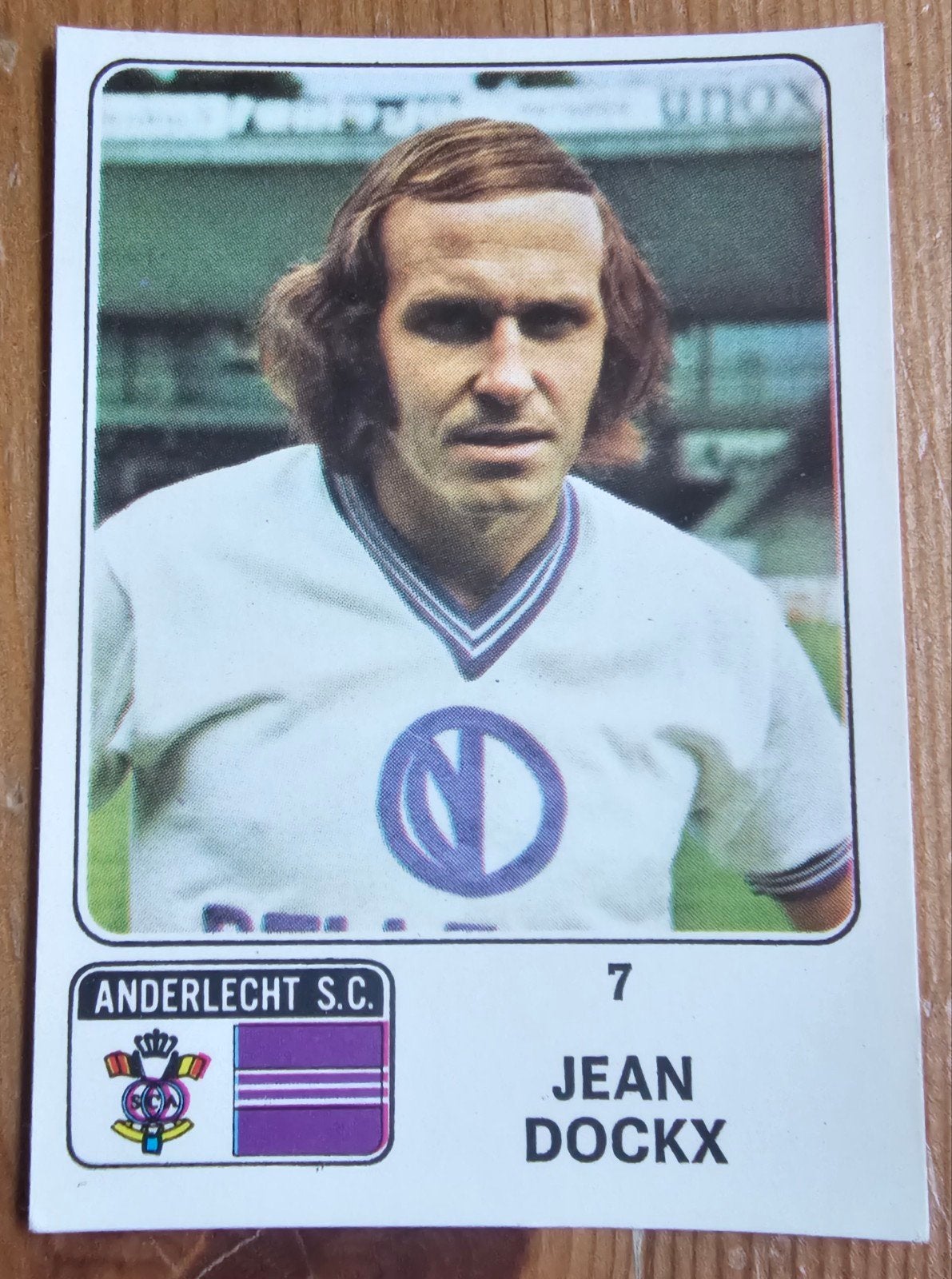 Panini Football 73-74 #7 Jean Dockx Anderlecht Voetbal!, Ophalen of Verzenden, Zo goed als nieuw, Sticker