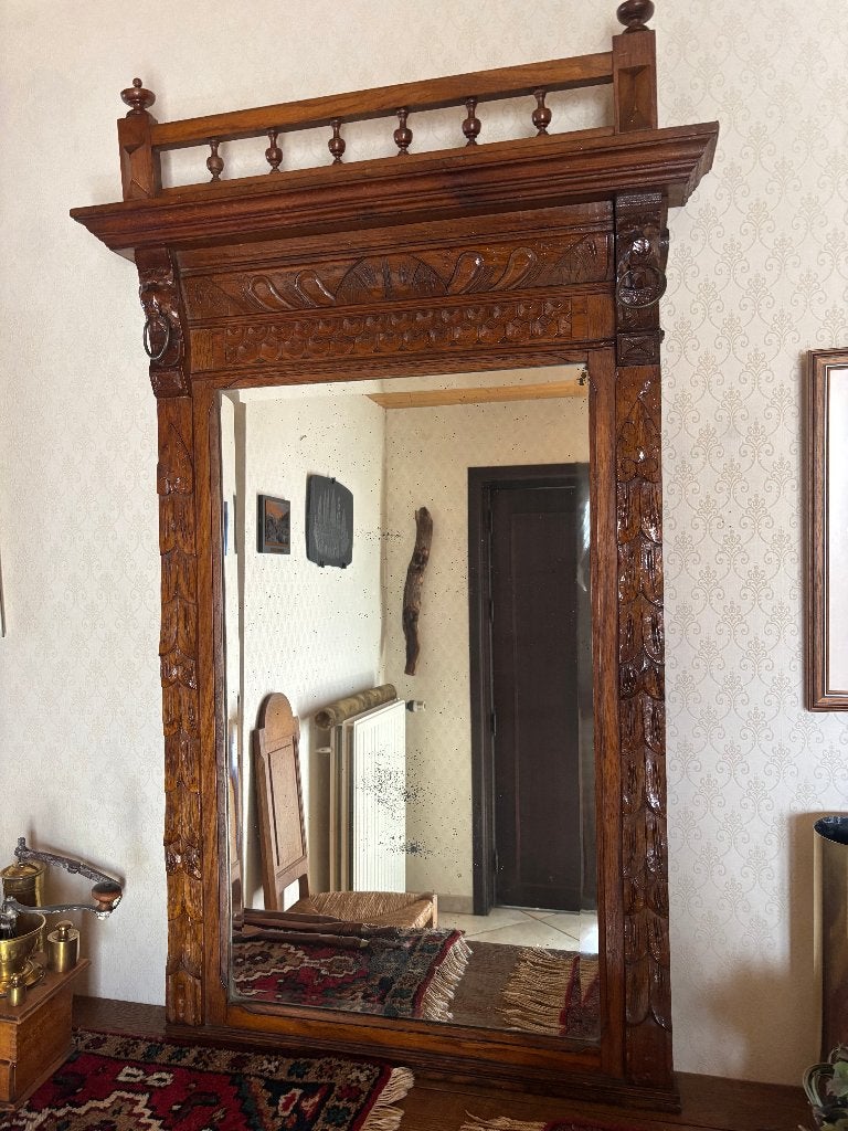Antieke wandspiegel / schouwspiegel, Enlèvement, Comme neuf
