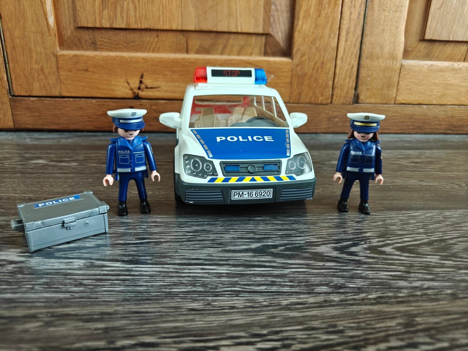 Mooie Playmobil Politieauto 6920 met 2 Agenten, Kinderen en Baby's, Speelgoed | Playmobil, Gebruikt, Complete set, Voertuig, Ophalen of Verzenden