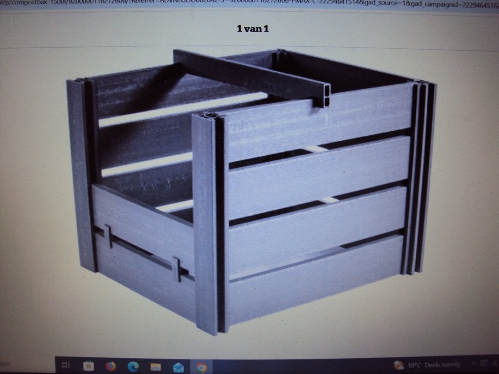 Compostbak 1500L, Tuin en Terras, Ophalen, Compostbak