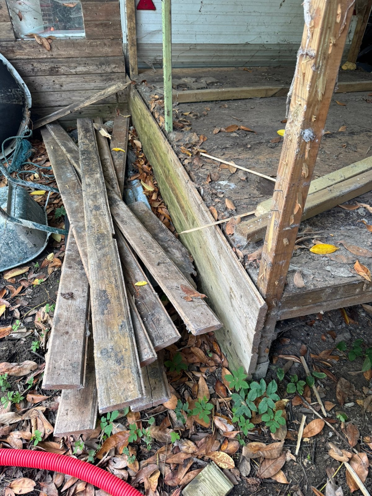 Gratis houten latten en balken, Ophalen, Zo goed als nieuw, Balken