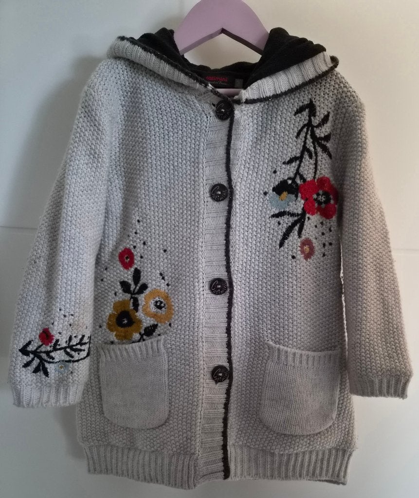 Veste Gilet long à capuche CATIMINI 5 ans - Doublé Polaire, Enfants & Bébés, Catimini, Pull ou Veste, Comme neuf, Enlèvement
