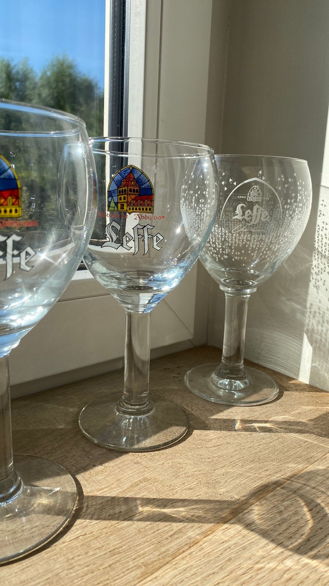 3 leffeglazen nieuw samen = 1 euro, Ophalen, Nieuw, Glas of Glazen, Leffe