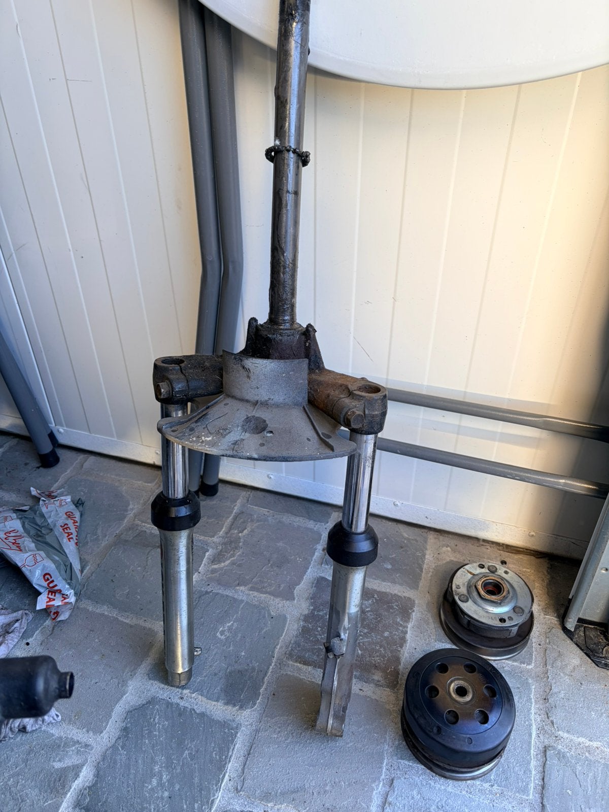 Fourche /voorvork in goede staat komt van een booster spirit, Enlèvement ou Envoi, Utilisé, Cadre, Yamaha