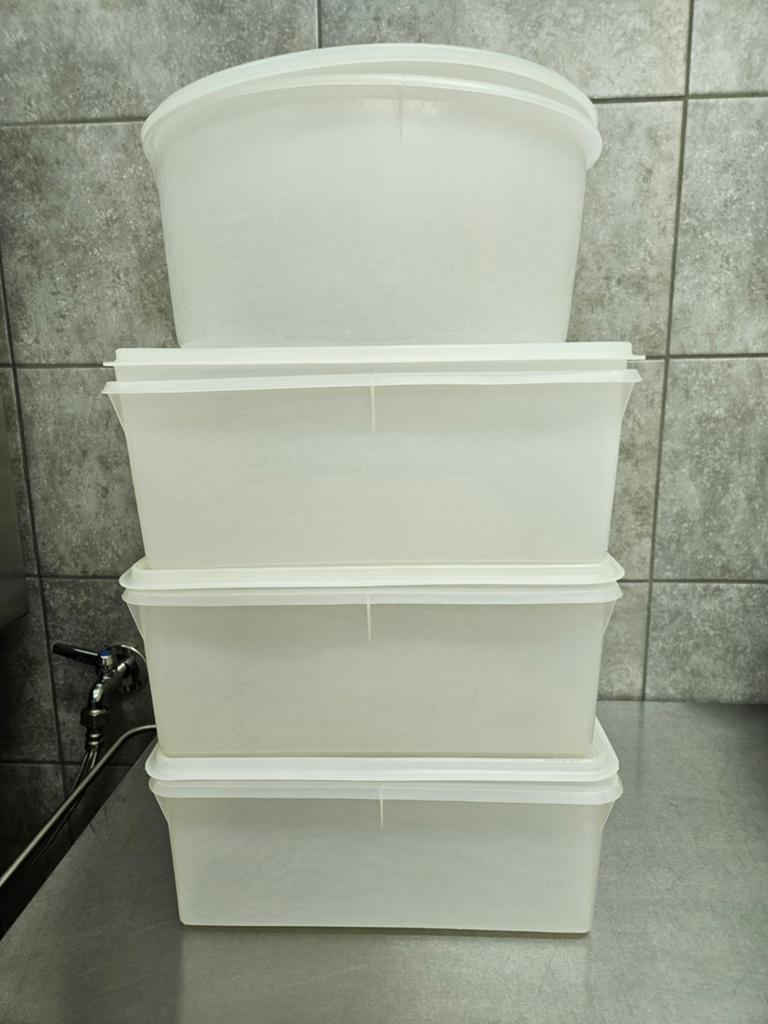 Tupperware bewaardozen, Ophalen, Gebruikt, Wit, Bus of Trommel