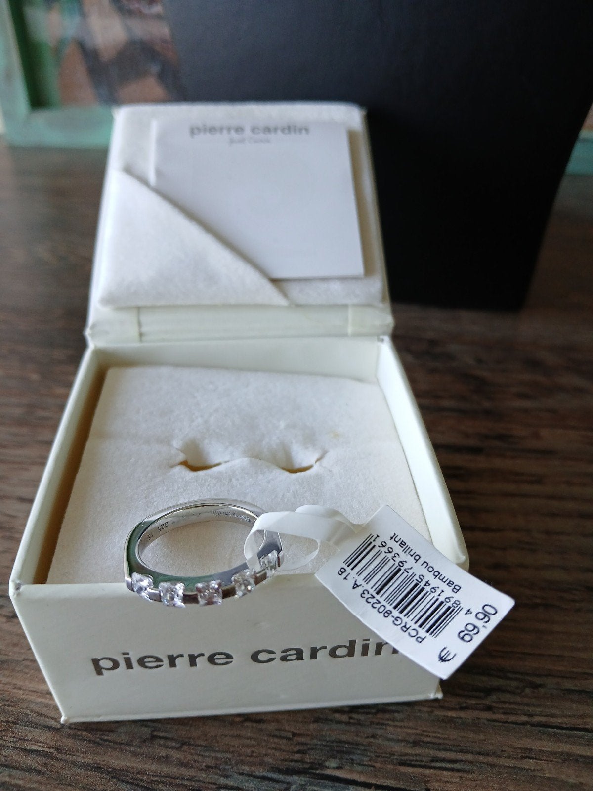 Pierre Cardin ring van sterling zilver, Handtassen en Accessoires, Ophalen of Verzenden, Zilver, Zilver