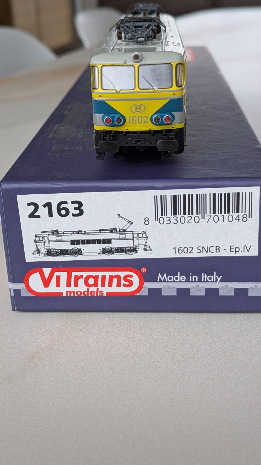 Modèles Vitrains 2163 - 1602 SNCB/NMBS, Neuf, Autres marques, Courant continu, Locomotive