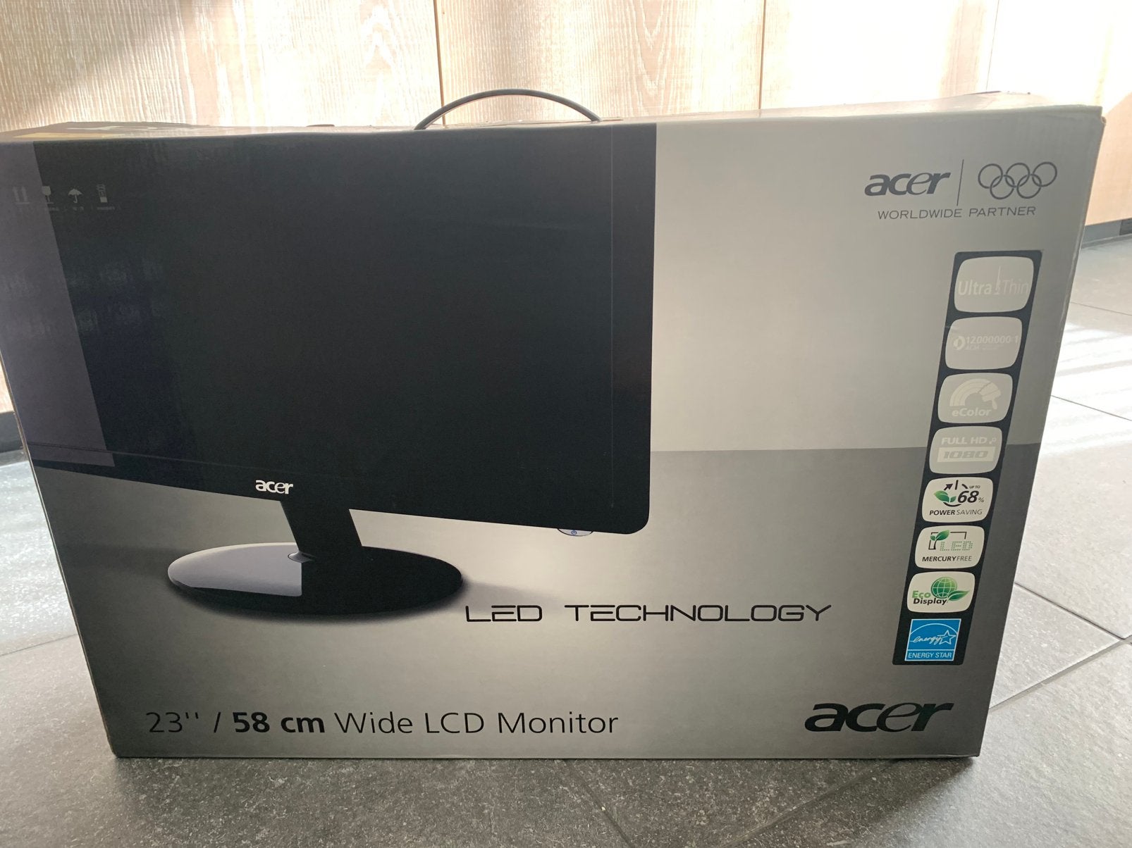 Computerscherm Acer 23 inch 58 cm Wide LCD, Computers en Software, Monitoren, Ophalen, Gebruikt