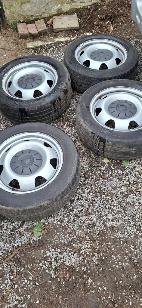Originele verbrede stalen velgen t6 met banden, Enlèvement, Comme neuf