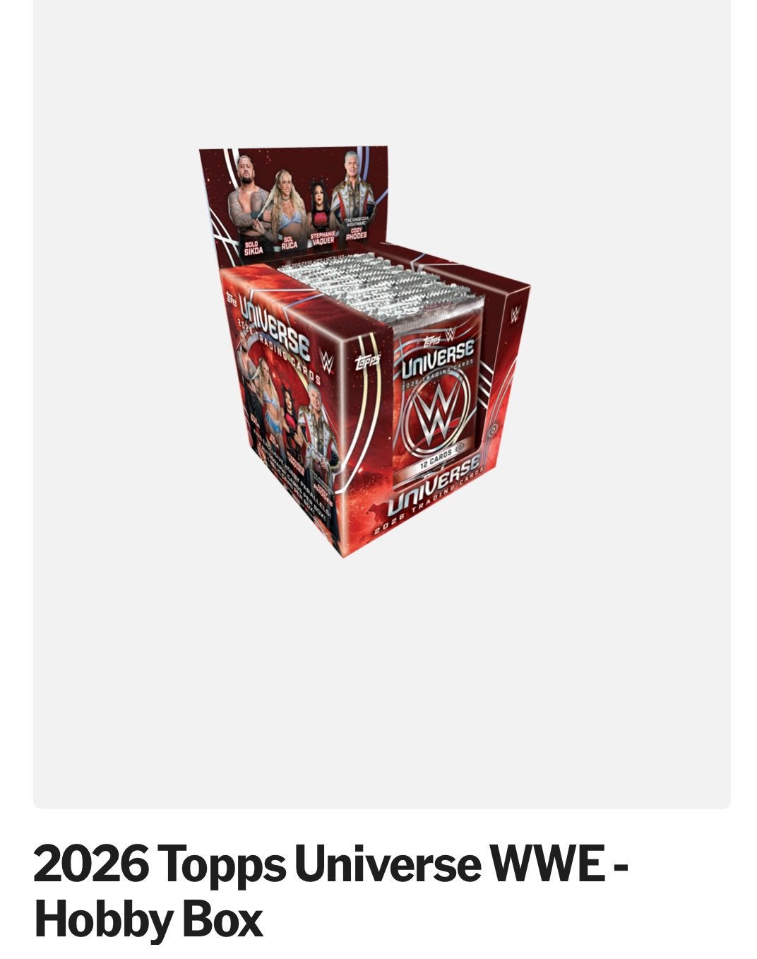 Boîte Topps Universe WWE Hobby 2026 — Scellée en usine/neuve, Enlèvement ou Envoi, Neuf, Booster box