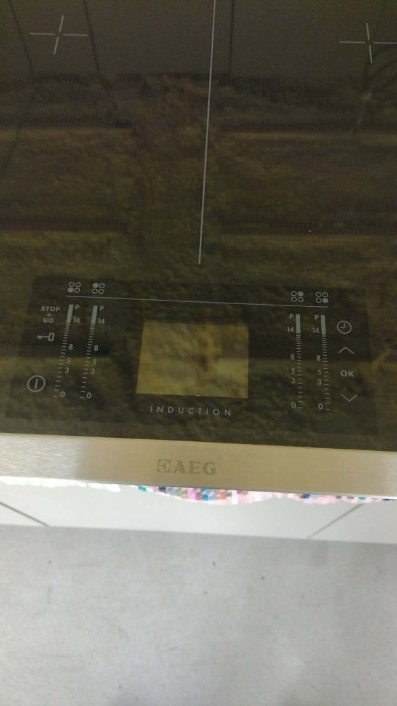 inductiekookplaat 77 cm AEG hk884400xg, Ophalen, Nieuw, 4 kookzones, Inbouw