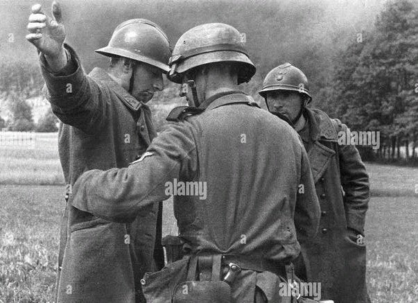 Casque d'infanterie français M26 Adrian WW2, Enlèvement ou Envoi