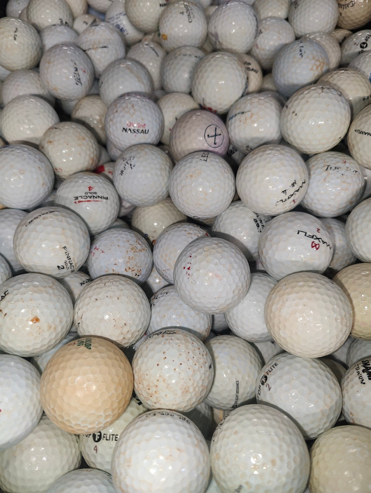 gebruikte golfballen mix 100 stuks, Sport en Fitness, Ophalen of Verzenden
