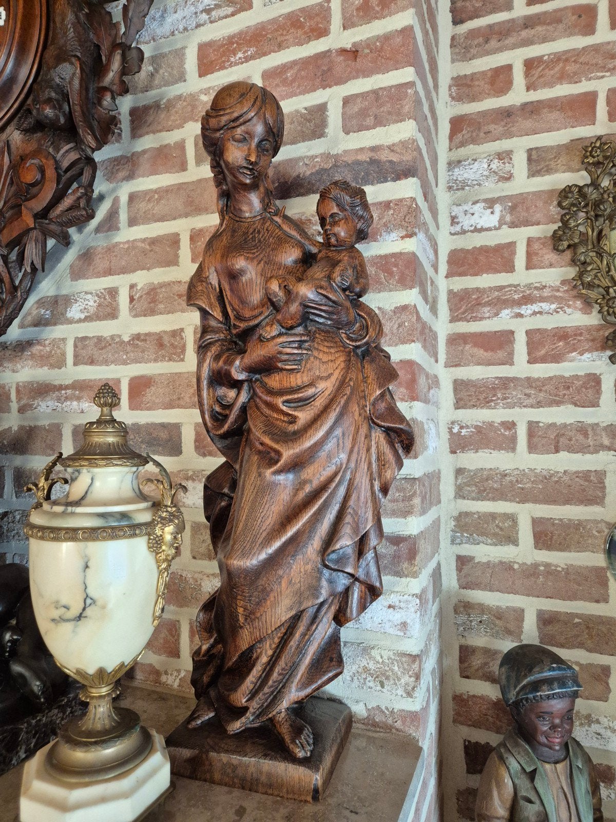 houten mariabeeld, Antiek en Kunst, Ophalen