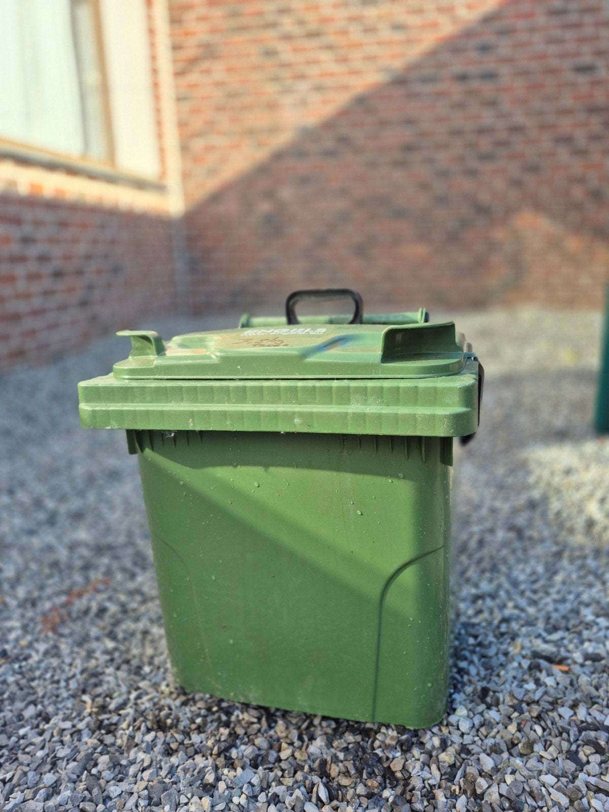 Afvalcontainer 42 liter, 2 wieltjes, Ophalen