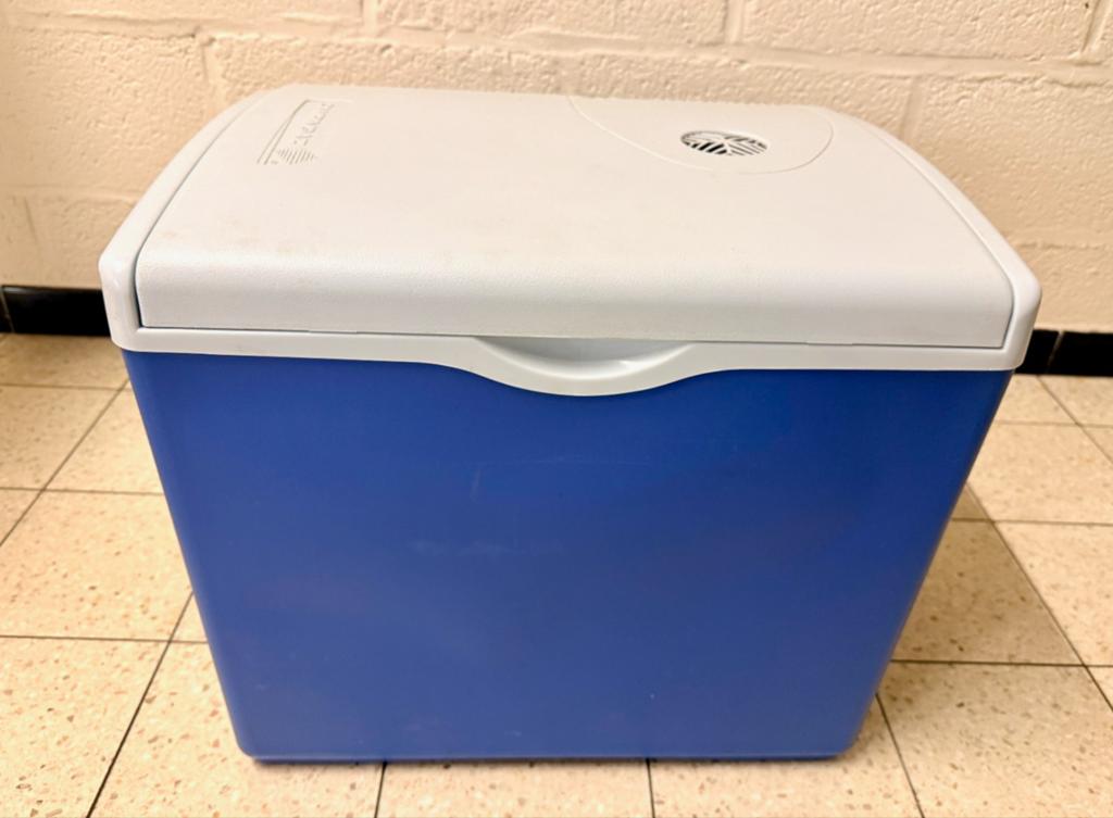 36 L Campinggaz Thermo-Elektrische koelbox met standaard., Caravans en Kamperen, Ophalen, Koelbox