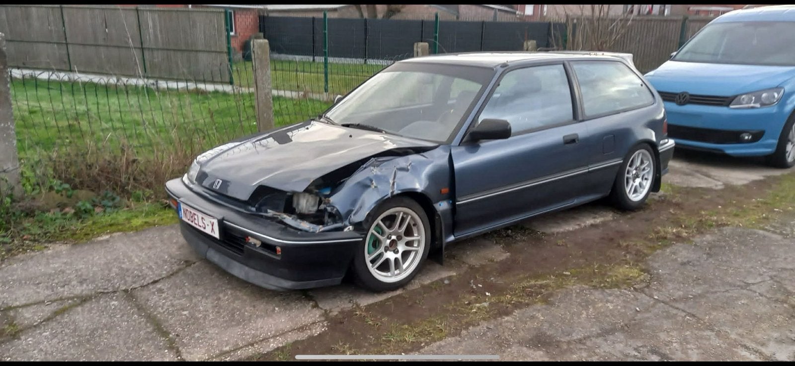 Honda Civic 1991 - AUTOMAAT, Auto's, Honda, Stof, 1498 cc, 4 cilinders, Blauw