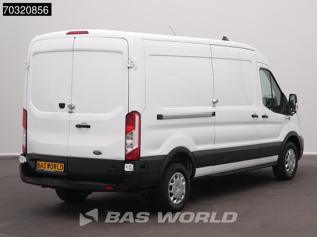 Ford e-Transit 184pk L3H2 L3 Elektrisch 68kWh 317km WLTP Nav, Auto's, Bestelwagens en Lichte vracht, Automaat, Stof, 135 kW, Wit
