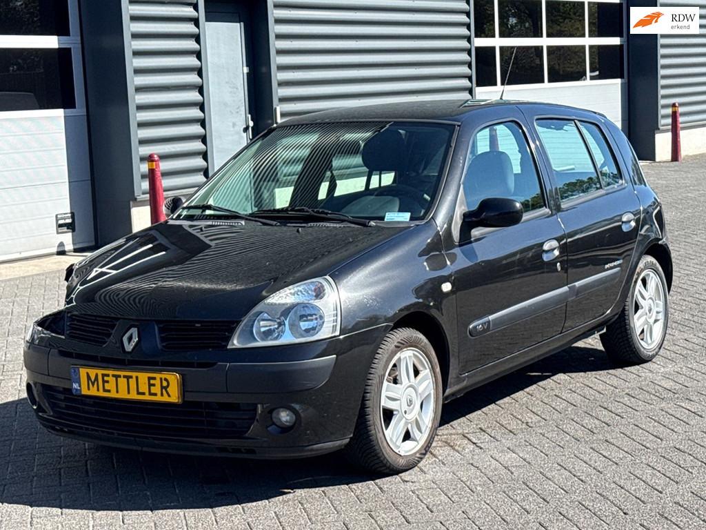 Renault Clio 1.2-16V Drive, airco, Auto's, Renault, Voorwielaandrijving, 4 cilinders, Zwart, Bedrijf