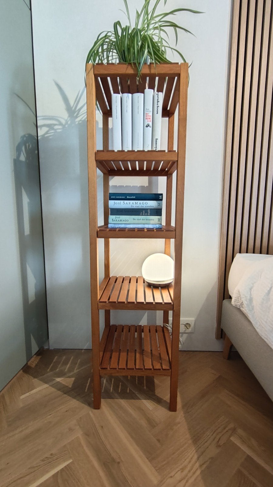 Houten rek - stellingkast, Huis en Inrichting, Kasten | Stellingkasten, Ophalen, Gebruikt