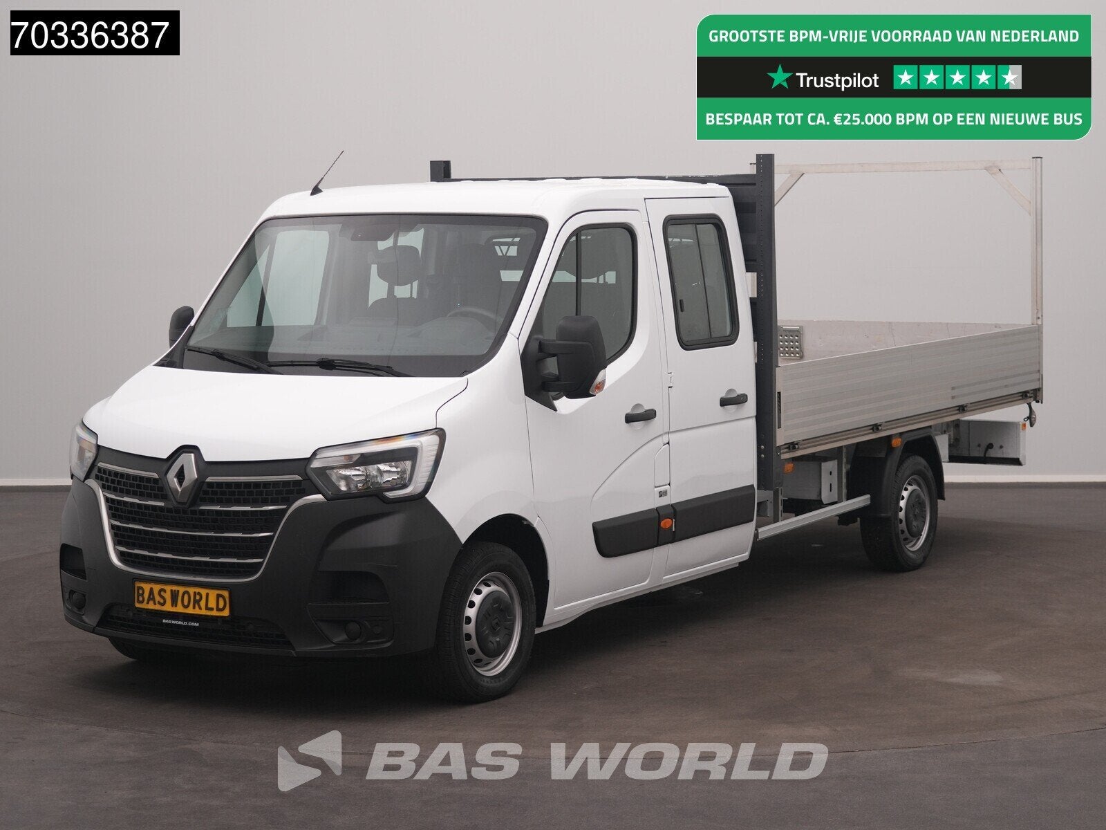 Renault Master 145PK Open Laadbak Airco Navi Cruise LED Euro, 145 ch, Achat, Entreprise, 7 places