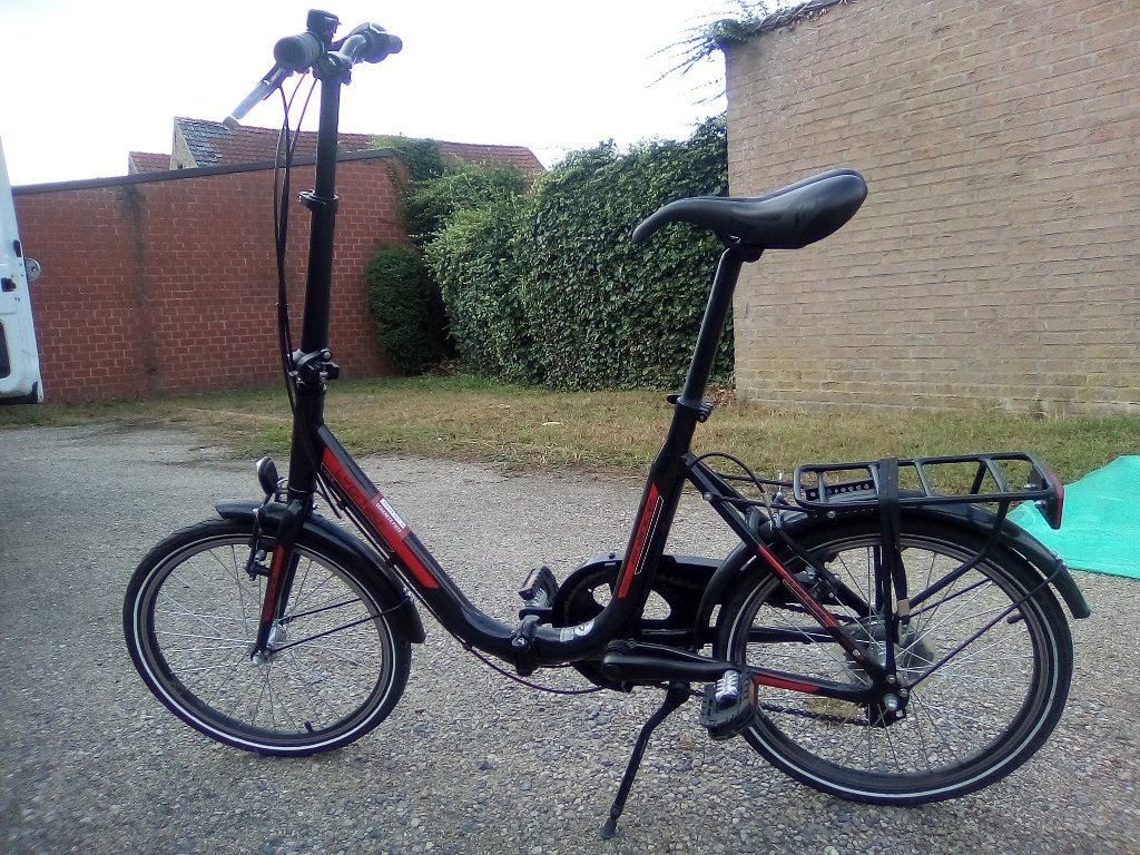 plooifiets, Ophalen, Gebruikt