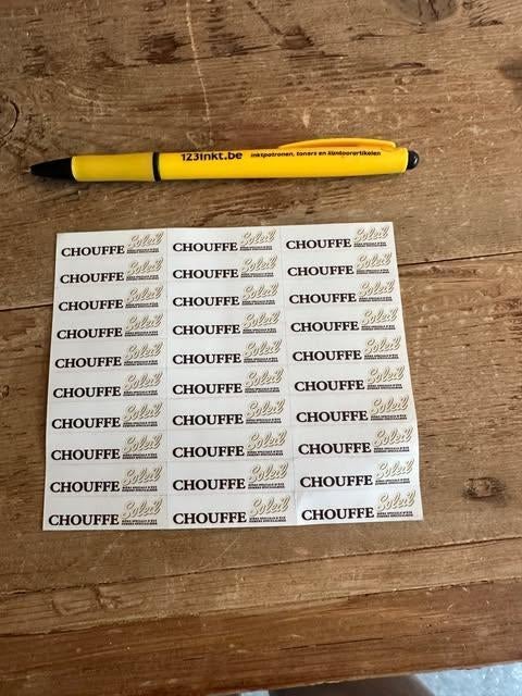 petit autocollant Chouffe Soleil Set, Collections, Enlèvement ou Envoi, Neuf, Autres types, Autres marques
