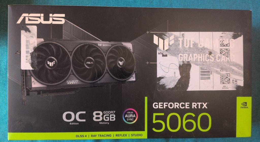 ASUS TUF Gaming GeForce RTX 5060 OC Edition 8GB GDDR7 Neuve!, Informatique & Logiciels, Cartes vidéo, Neuf, Enlèvement ou Envoi