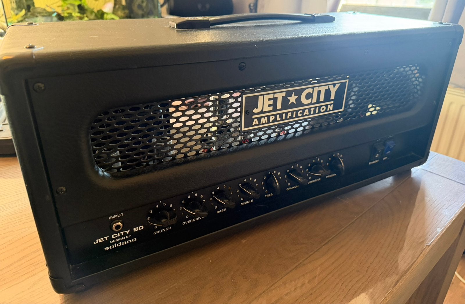 JET CITY JCA50H - SLO-100 mod-TAD 6l6GC STR BLACKPLATES, Ophalen, Zo goed als nieuw
