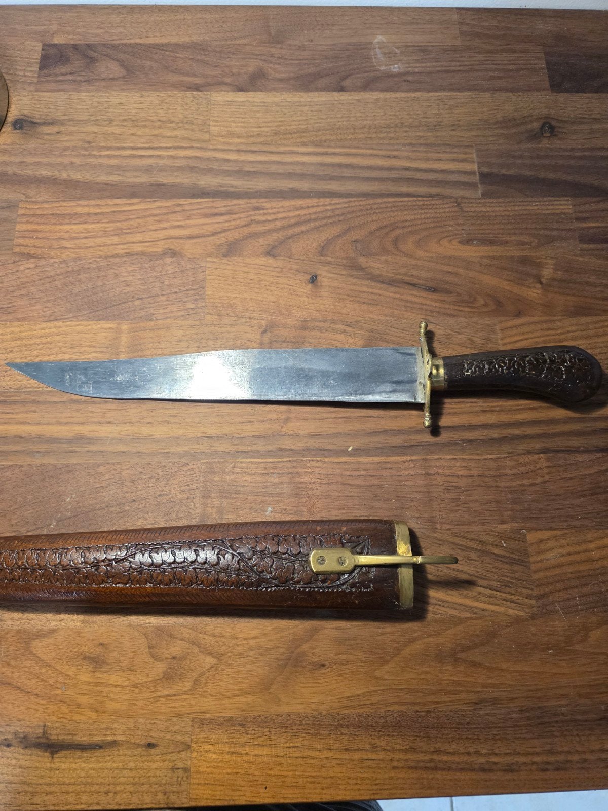 Ancien couteau / dague de chasse avec fourreau, Collections, Enlèvement ou Envoi