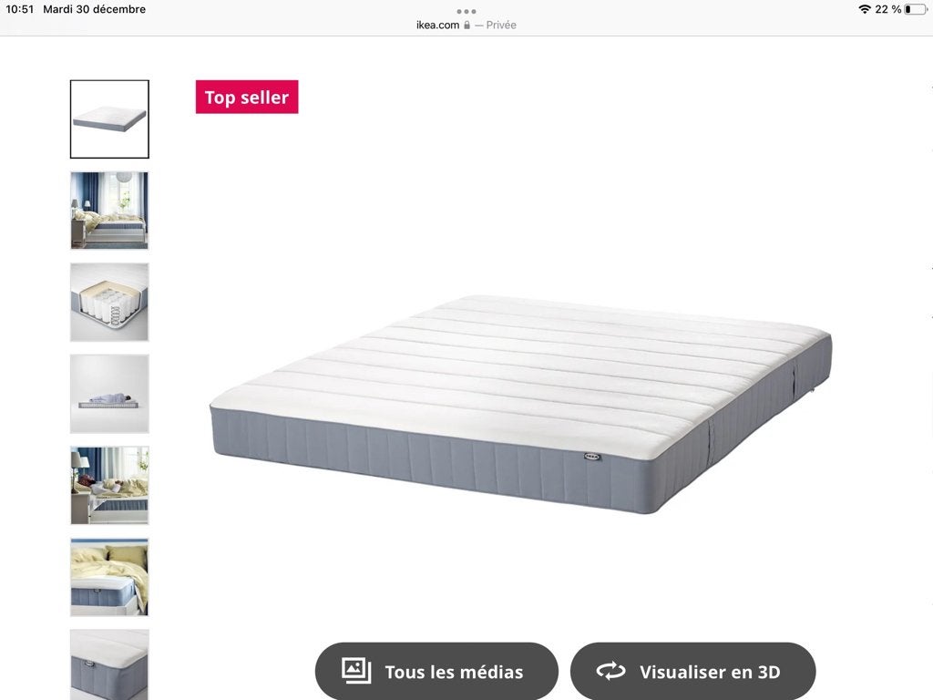Matelas, Neuf, Matelas, Enlèvement, 200 cm