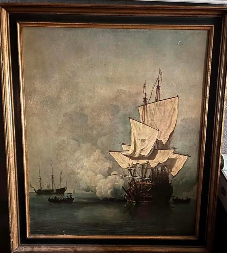 Schilderij: de zee, Ophalen