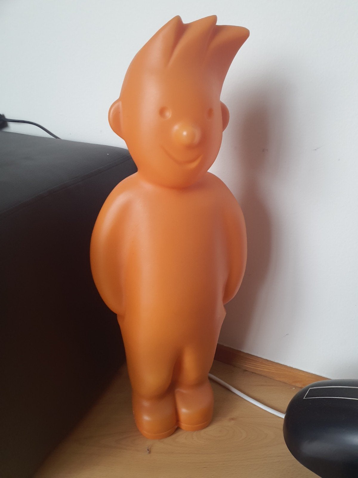 kuifje 70 cmmet verlichting in, Antiek en Kunst, Ophalen