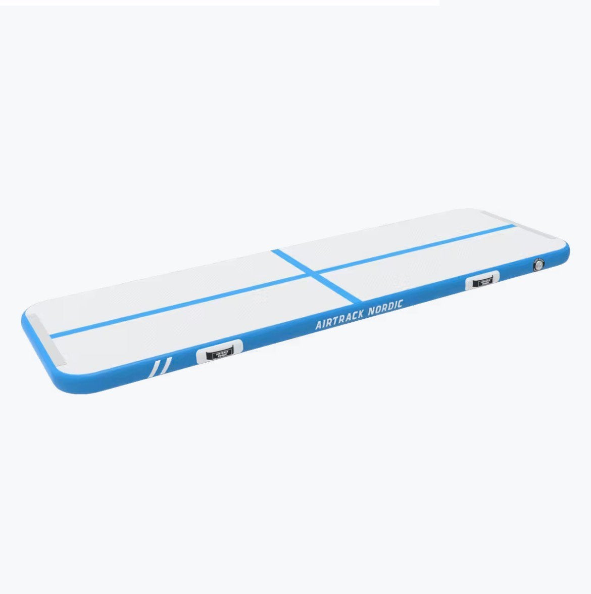 Airtrack, Sports & Fitness, Gymnastique, Enlèvement, Comme neuf, Bleu, Matériel