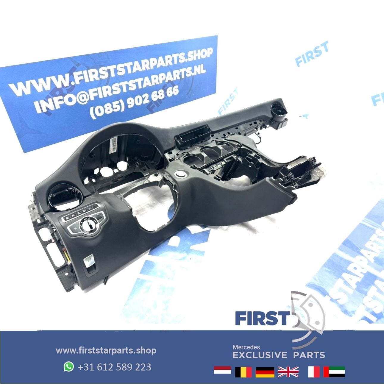 W205 C63 AMG Dashboard ZWART HUD Mercedes C Klasse 2014-2021, Utilisé, -, -, Enlèvement ou Envoi