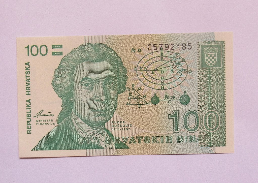 Kroatië 100 Dinara 1991, Postzegels en Munten, Verzenden