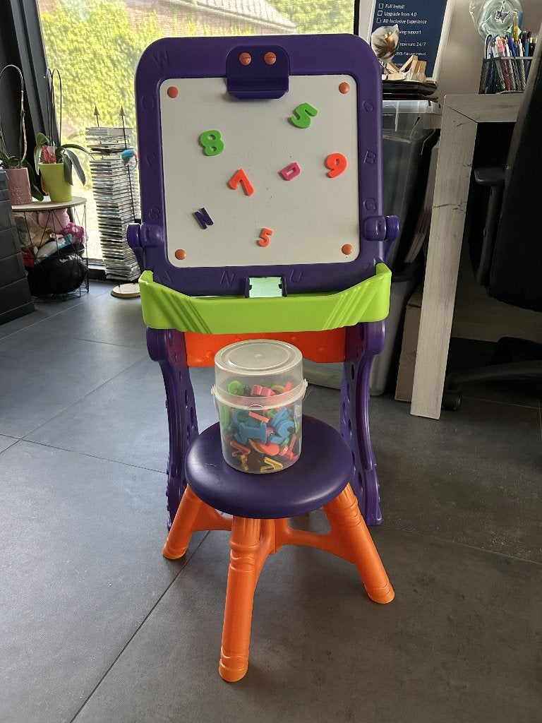 Kinder tekenezel met magnetisch whiteboard, Diversen, Schoolborden, Gebruikt, Whiteboard, Ophalen