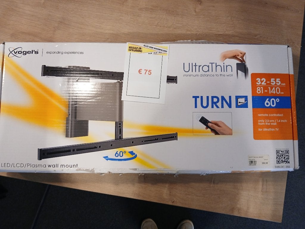muurbeugel: Vogel's - THIN RC 355 - Draaibare muurbeugel, Ophalen, Nieuw