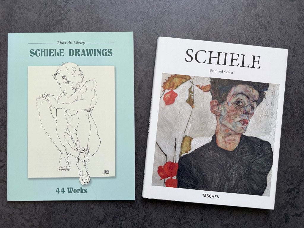 Egon Schiele: 2 boeken in 1 pakket (als nieuw), Boeken, Ophalen of Verzenden, Zo goed als nieuw, Schilder- en Tekenkunst